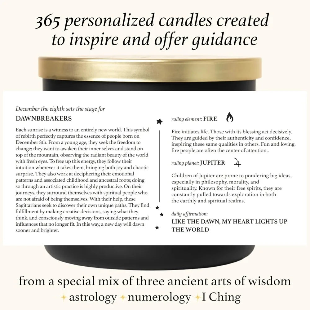 Inspirational Astrology Reading Birthday Candles - Hans Lumiere