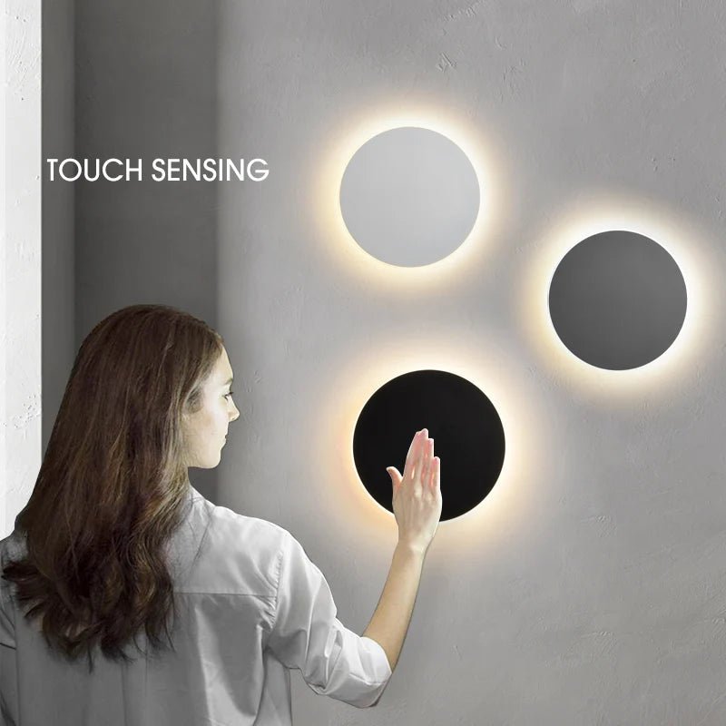Iron And Acrylic LED Wall Light With Touch Switch - Hans Lumiere