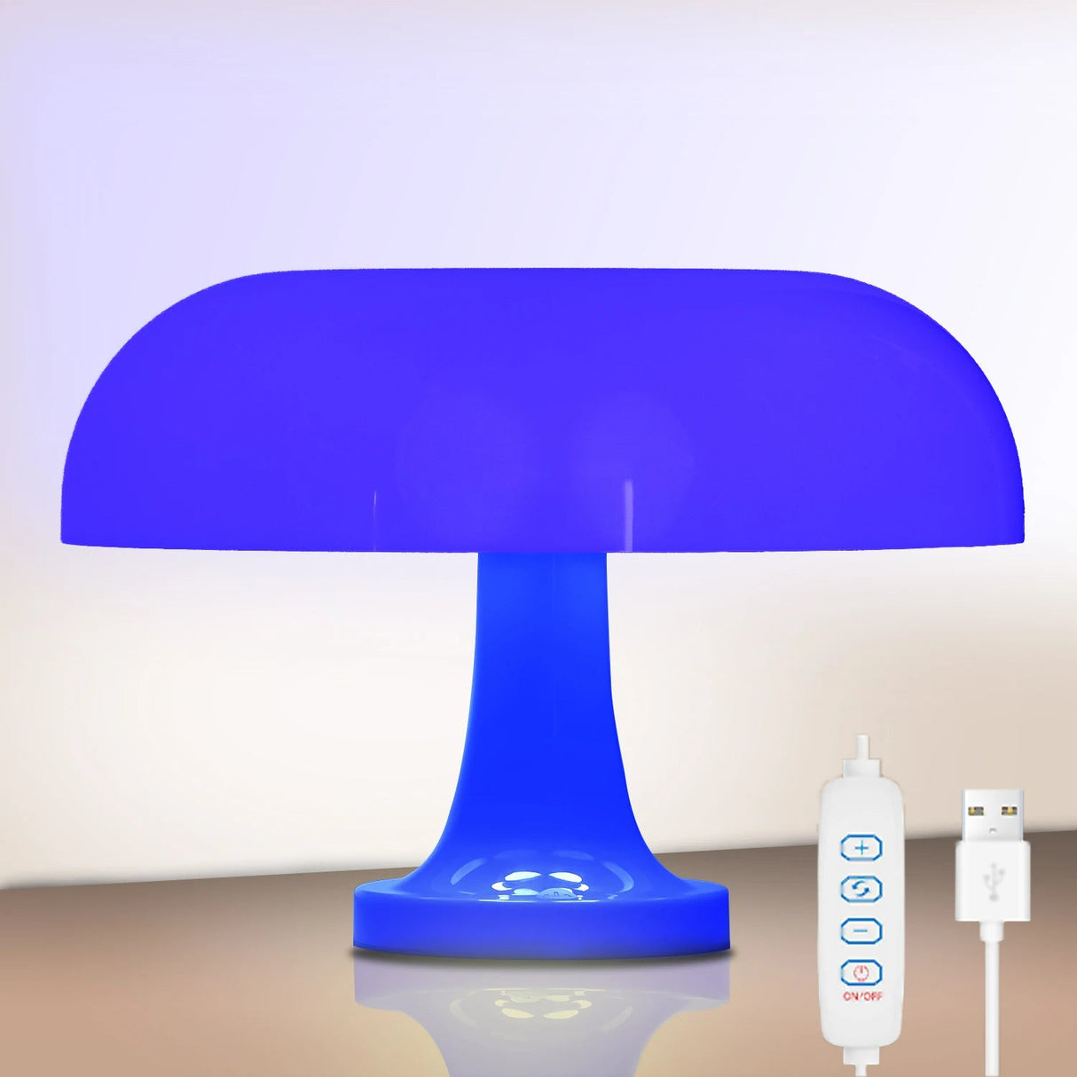 Italian Designer Led Mushroom Table Lamp - Hans Lumiere
