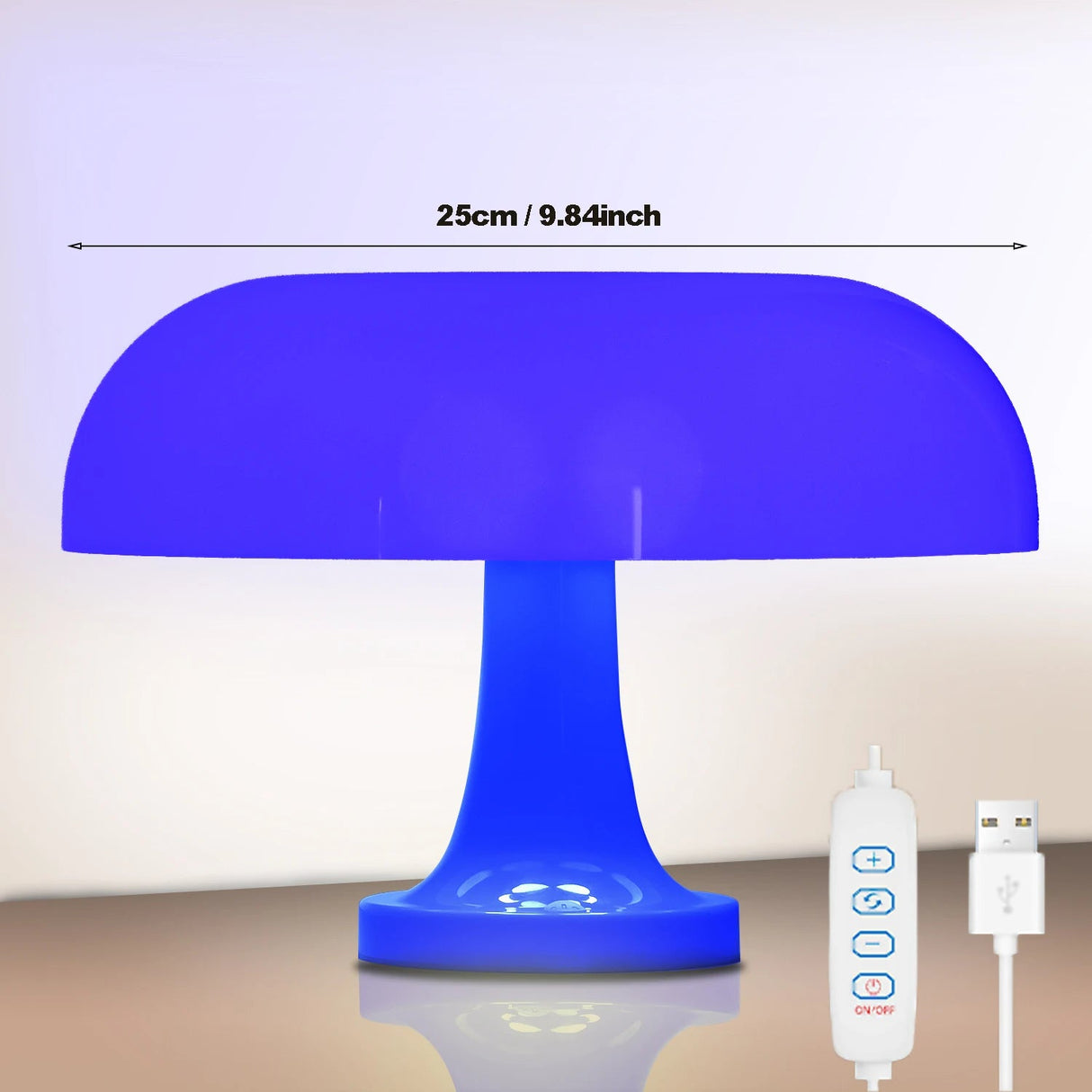 Italian Designer Led Mushroom Table Lamp - Hans Lumiere