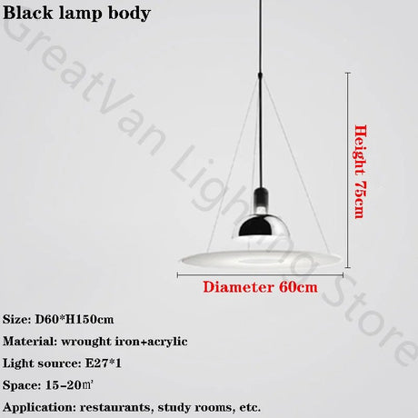 Italian Designer Luxury Round Flying Saucer Art Chandelier - Hans Lumiere