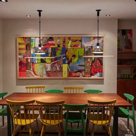 Italian Designer Luxury Round Flying Saucer Art Chandelier - Hans Lumiere