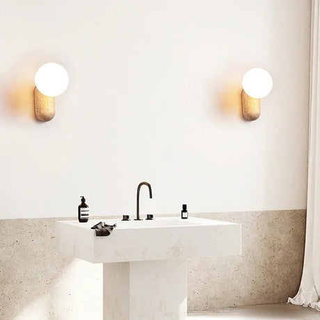 Japanese Design Cream Style Bedside LED Wall Lamp - Hans Lumiere