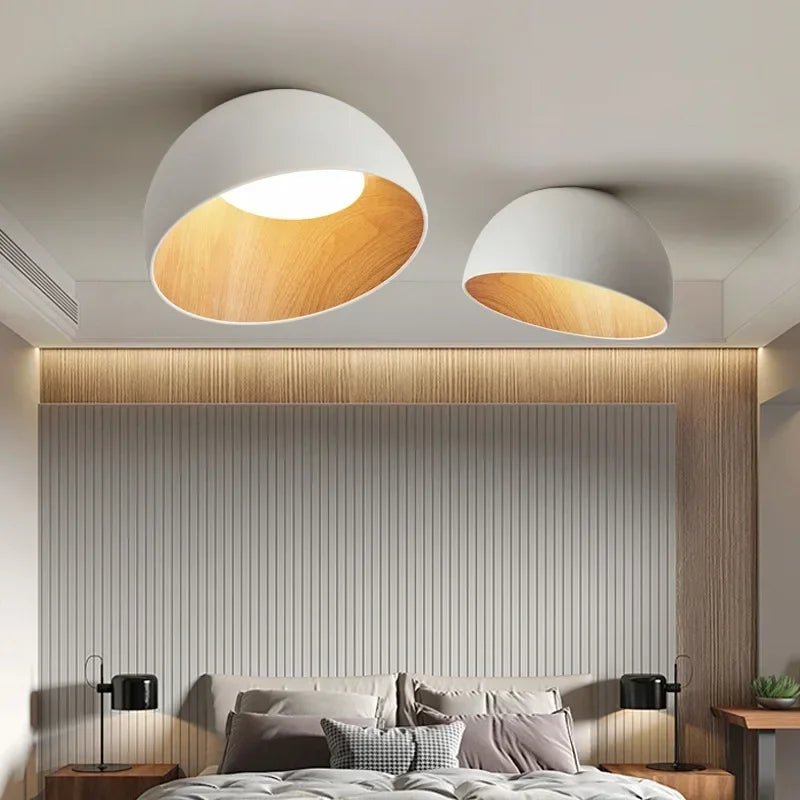 Japanese Designer Simple Wood Grain Color Lamp - Hans Lumiere