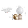 Japanese Fresh Natural Yellow Travertine Wall Lamp - Hans Lumiere