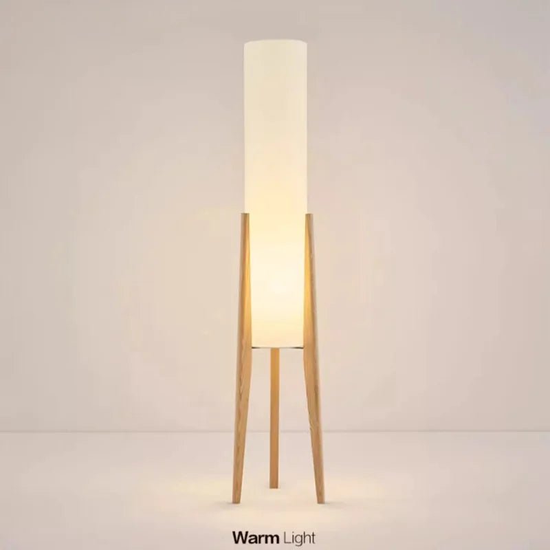 Japanese Retro Wabi - Sabi Solid Wood Floor Lamp - Hans Lumiere