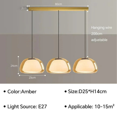 Jelly Hallway Glass Chandelier - Hans Lumiere