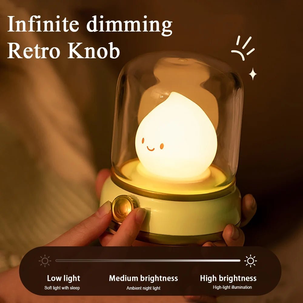 Kerosene LED Night Light Cute Flameless Candle - Hans Lumiere
