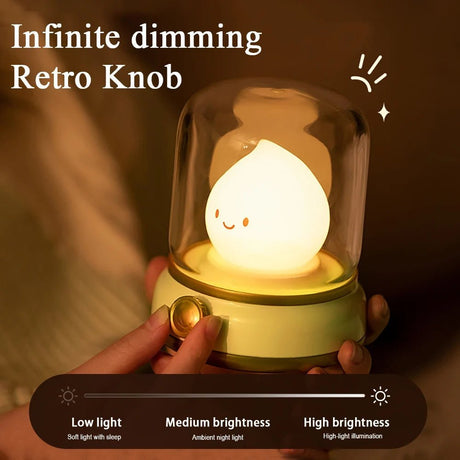 Kerosene LED Night Light Cute Flameless Candle - Hans Lumiere