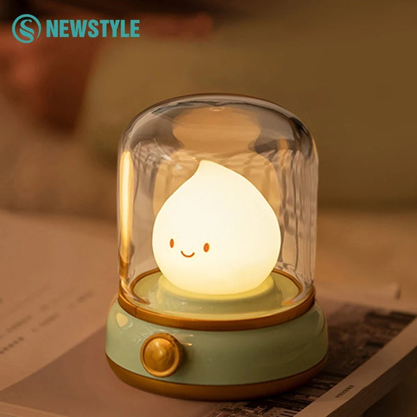 Ghost Campfire Night Light, Led Candles,Cute Kerosene Lamp,Halloween