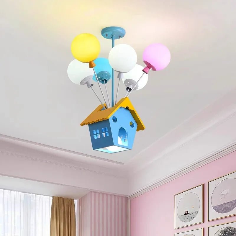 Kids Wooden House Ceiling Light - Hans Lumiere
