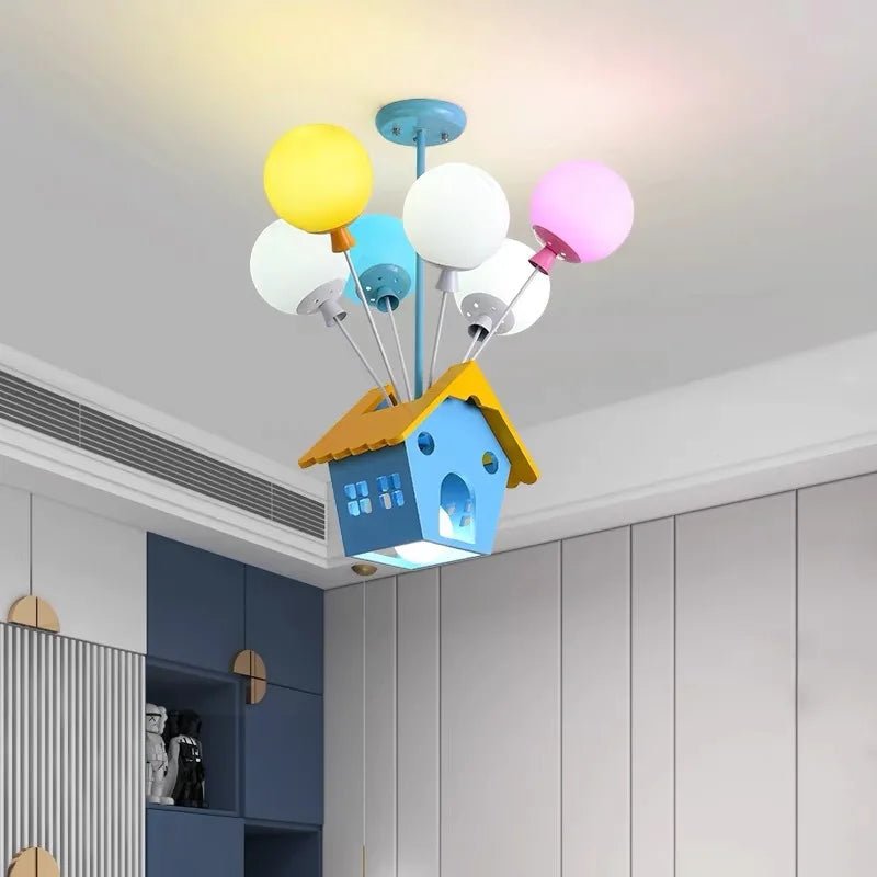 Kids Wooden House Ceiling Light - Hans Lumiere