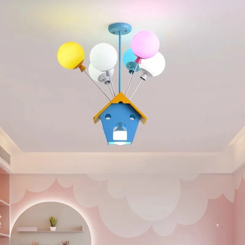 Kids Wooden House Ceiling Light - Hans Lumiere