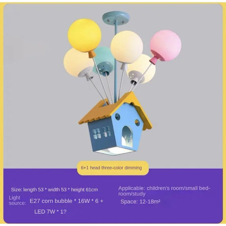 Kids Wooden House Ceiling Light - Hans Lumiere