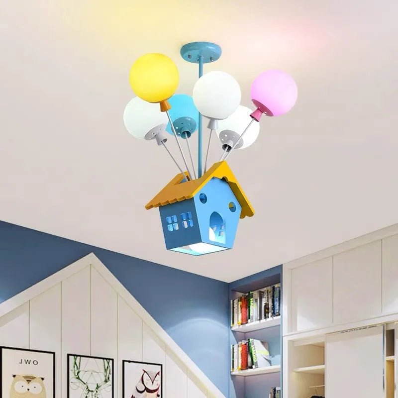 Kids Wooden House Ceiling Light - Hans Lumiere