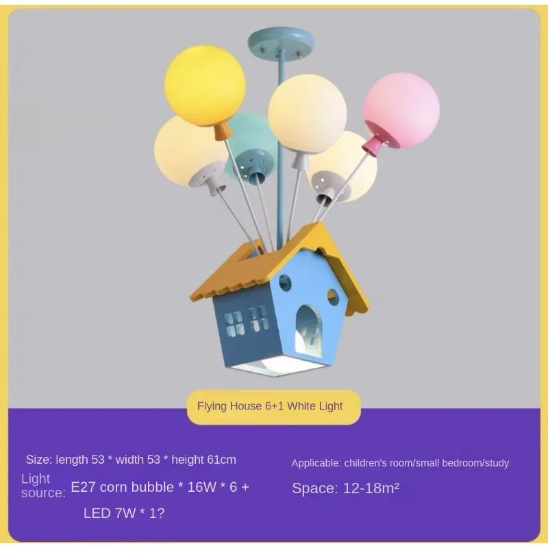 Kids Wooden House Ceiling Light - Hans Lumiere