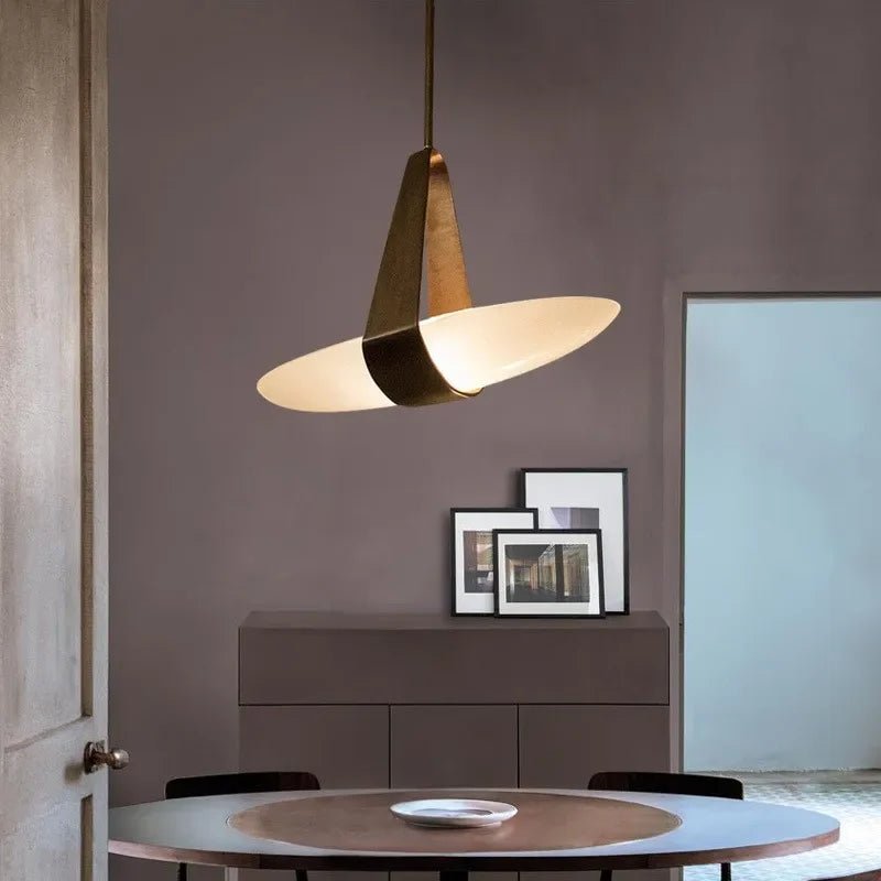 Leather Pendant Chandelier – Modern Nordic Ceiling Light - Hans Lumiere