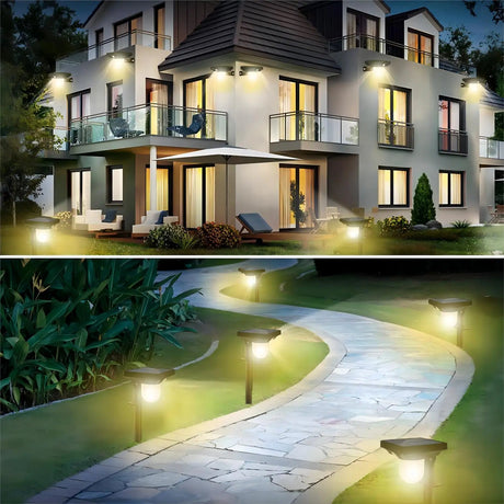 LED Outdoor Waterproof Solar Porch Lights - Hans Lumiere