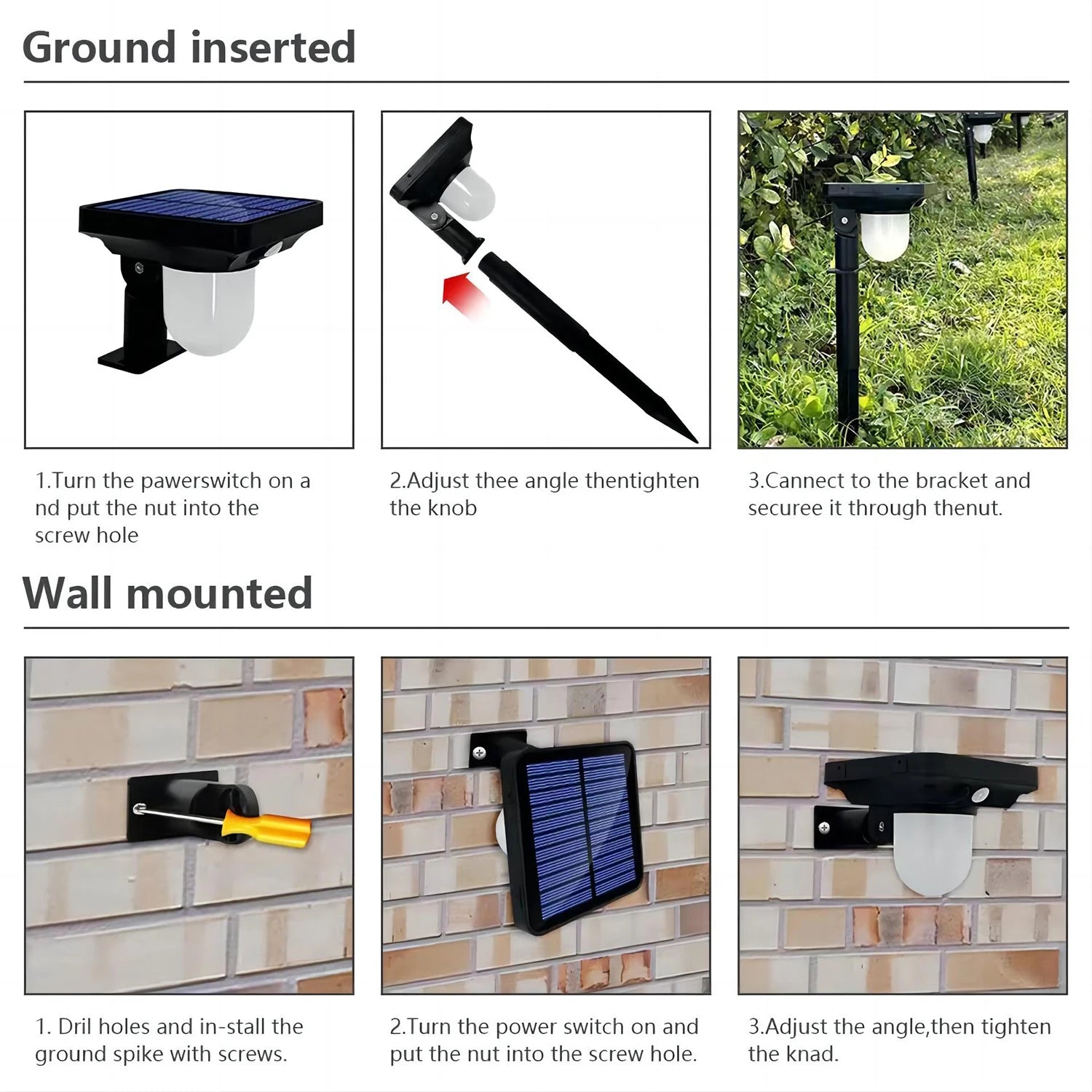 LED Outdoor Waterproof Solar Porch Lights - Hans Lumiere