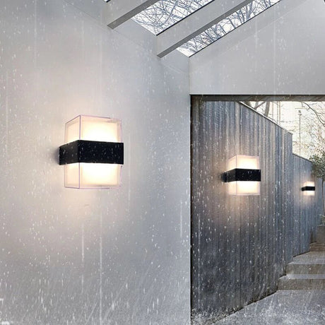 LED Outdoor Waterproof Wall Lamp With Motion Sensor - Hans Lumiere