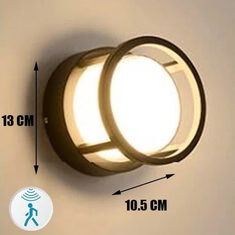 LED Outdoor Waterproof Wall Lamp With Motion Sensor - Hans Lumiere