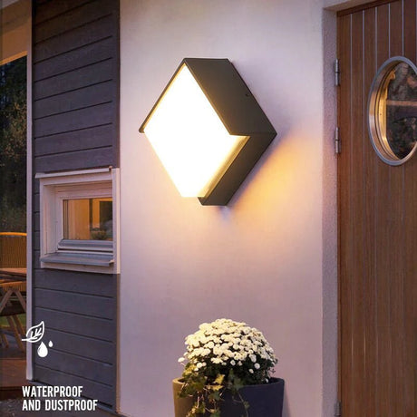 LED Outdoor Waterproof Wall Lamp With Motion Sensor - Hans Lumiere