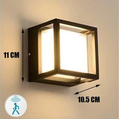 LED Outdoor Waterproof Wall Lamp With Motion Sensor - Hans Lumiere