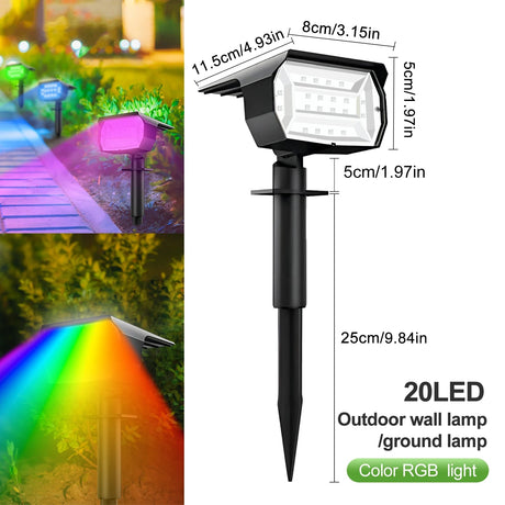 LED Solar Outdoor IP65 Waterproof Landscape Light - Hans Lumiere