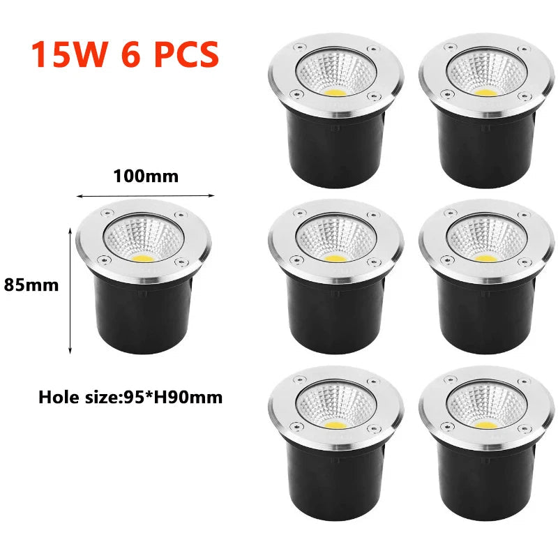 LED Underground Garden Light – Waterproof IP67 Buried Spot, 5-20W - Hans Lumiere