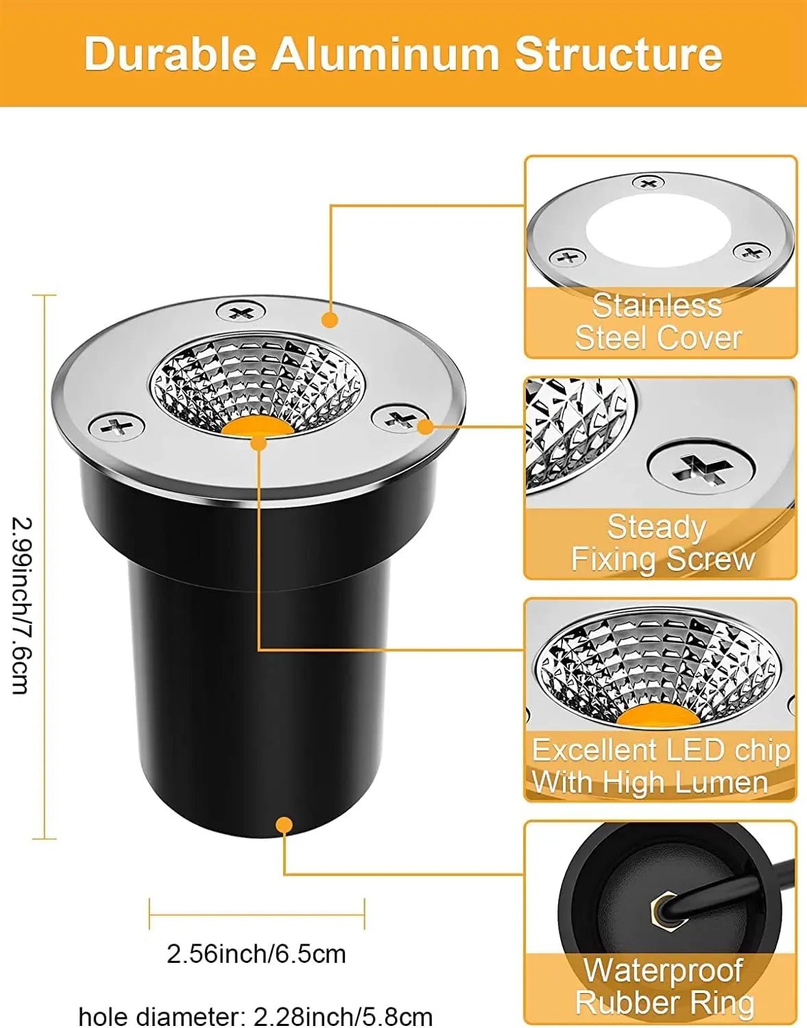 LED Underground Garden Light – Waterproof IP67 Buried Spot, 5-20W - Hans Lumiere