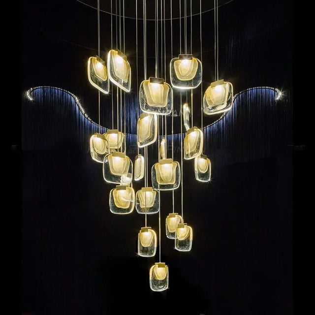 Long Luxury Hallway Crystal LED Chandelier - Hans Lumiere