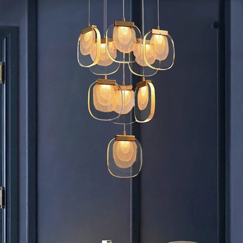Long Luxury Hallway Crystal LED Chandelier - Hans Lumiere