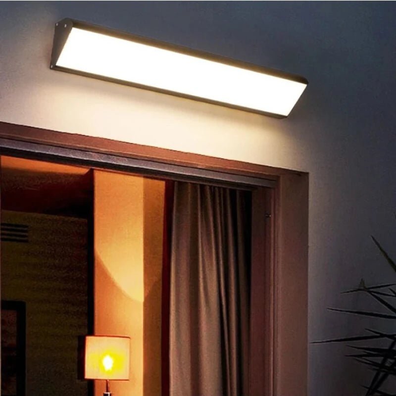 Long Strip Outdoor Waterproof Exterior Wall Lamp - Hans Lumiere