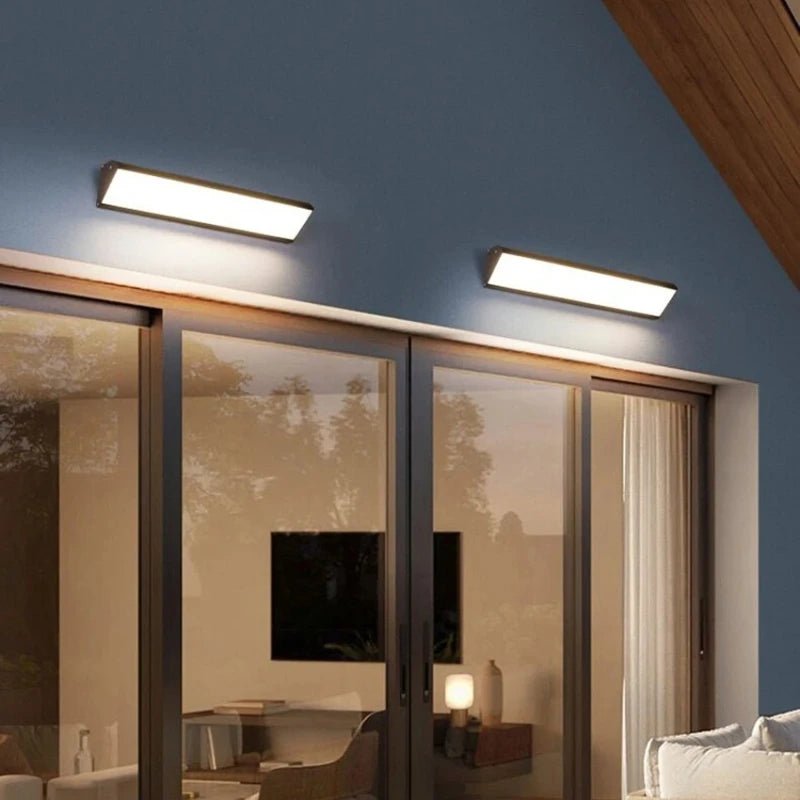 Long Strip Outdoor Waterproof Exterior Wall Lamp - Hans Lumiere