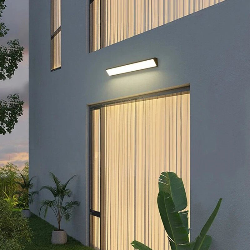 Long Strip Outdoor Waterproof Exterior Wall Lamp - Hans Lumiere