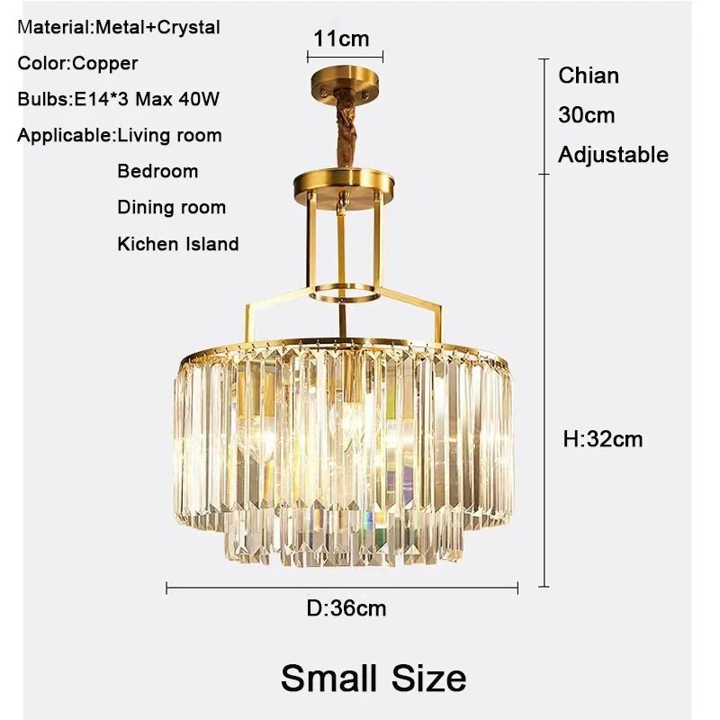Luxury American Retro Modern Lighting Fixtures Copper Chandelier - Hans Lumiere