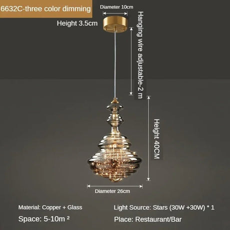 Luxury Art Personalized Starry Sky Glass Pendant Light - Hans Lumiere
