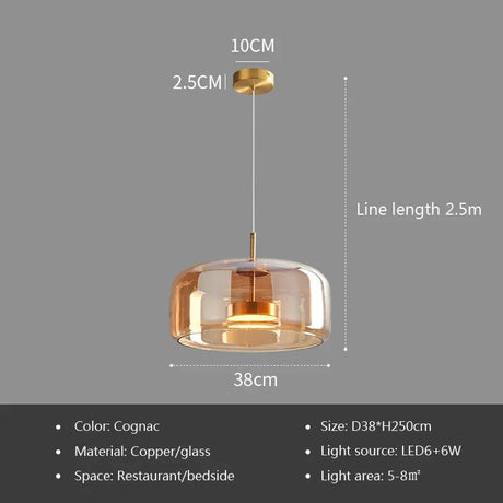 Luxury Glass Pendant Pendant Lamp - Hans Lumiere