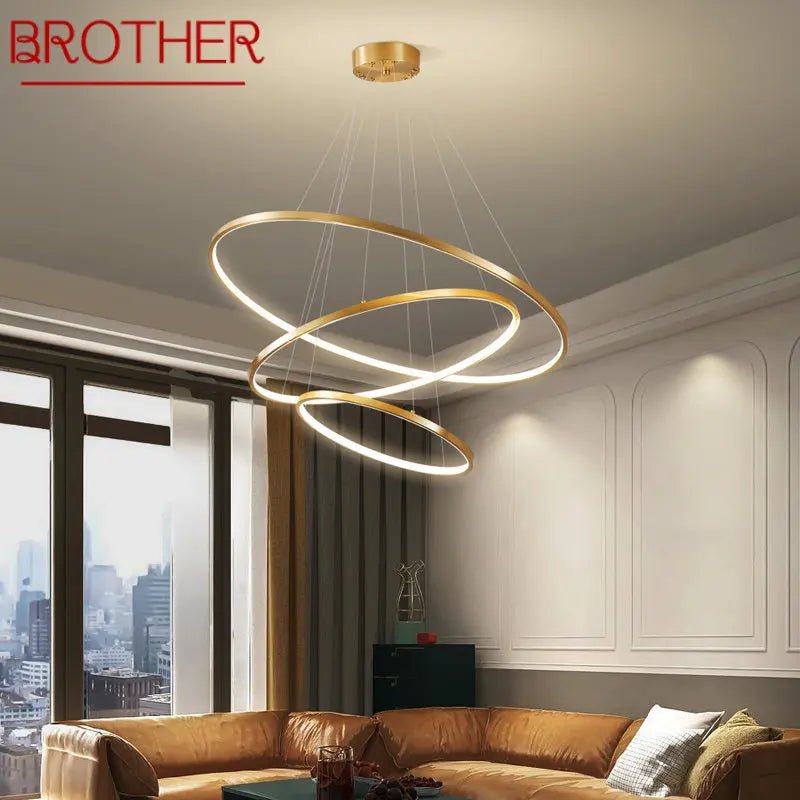 Luxury Gold Nordic Pendant Lamp - Hans Lumiere