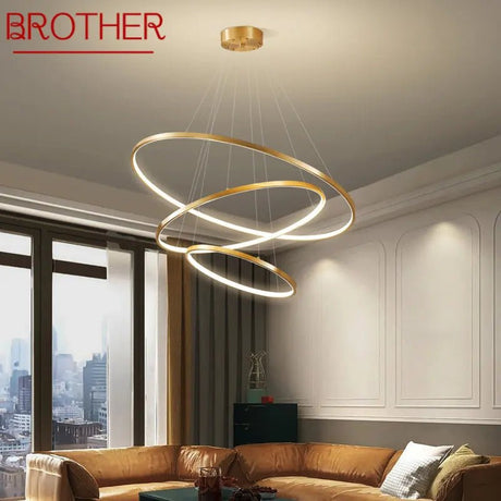 Luxury Gold Nordic Pendant Lamp - Hans Lumiere
