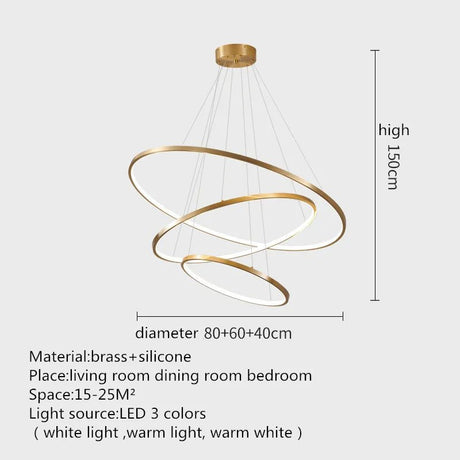 Luxury Gold Nordic Pendant Lamp - Hans Lumiere