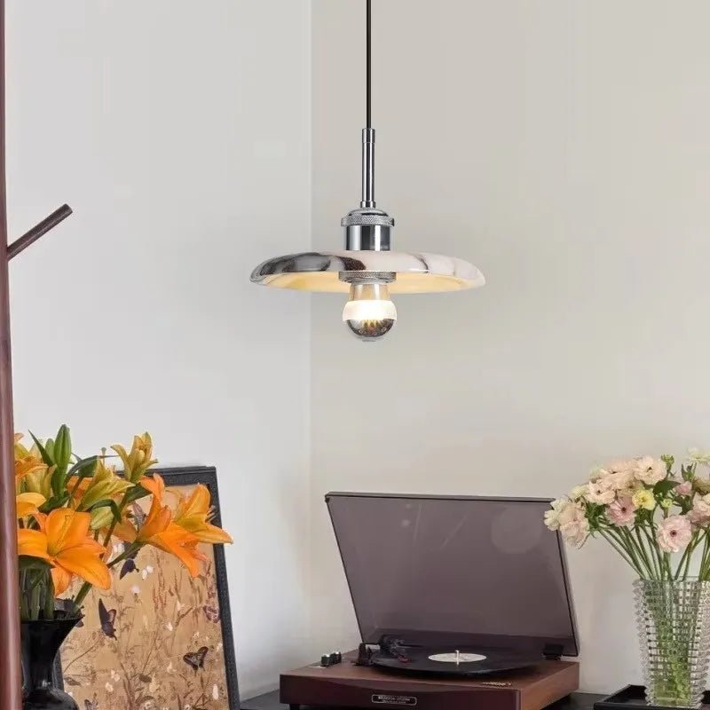 Luxury Hanging Marble LED Pendent Lamp - Hans Lumiere