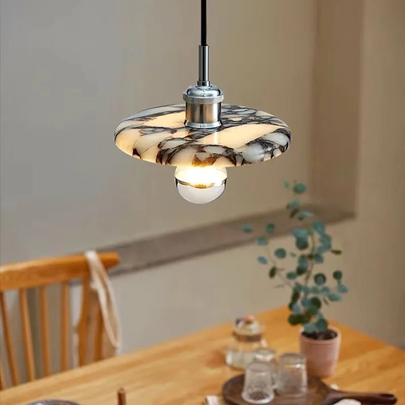 Luxury Hanging Marble LED Pendent Lamp - Hans Lumiere