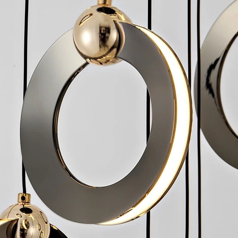 Luxury Indoor Aluminum Round LED Chandelier - Hans Lumiere