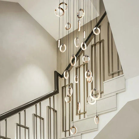 Luxury Indoor Aluminum Round LED Chandelier - Hans Lumiere