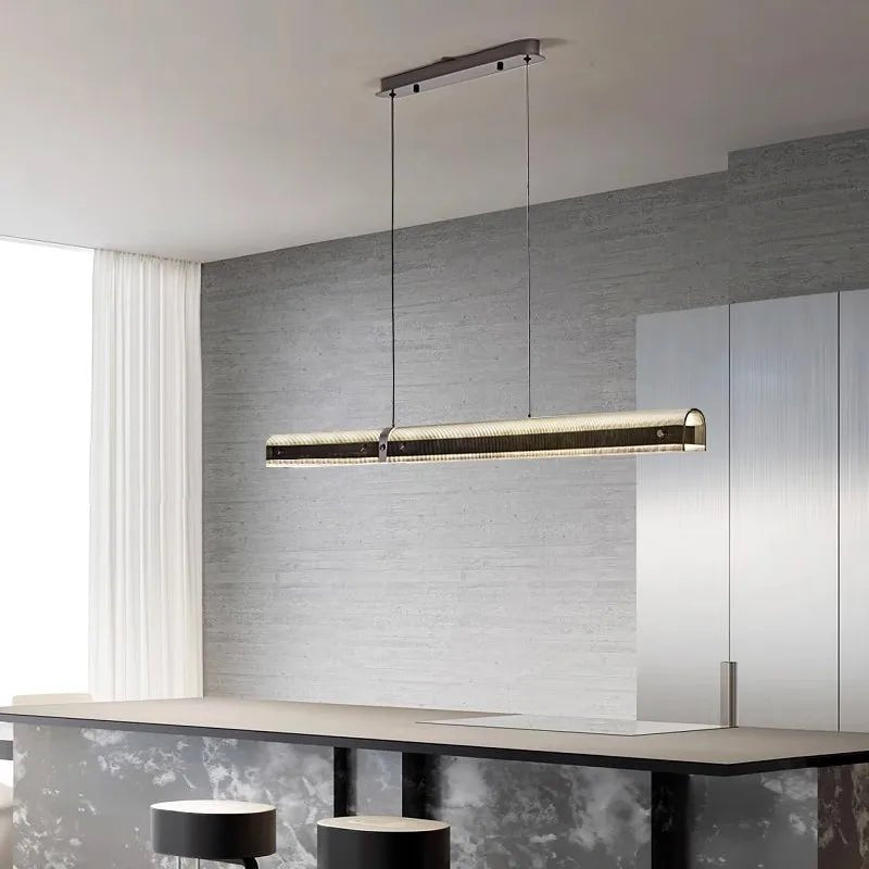 Luxury Italian Long Table Tunnel Style LED Chandelier - Hans Lumiere