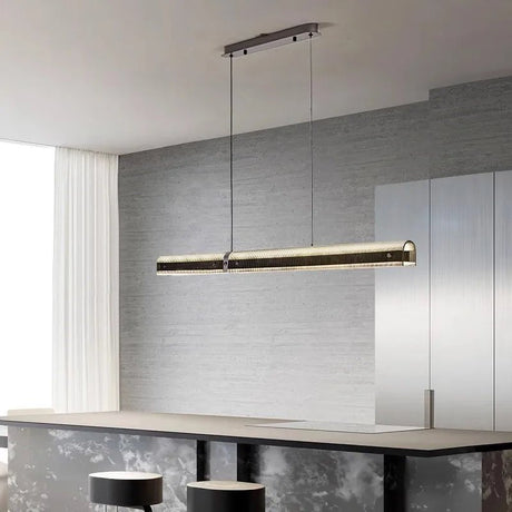 Luxury Italian Long Table Tunnel Style LED Chandelier - Hans Lumiere