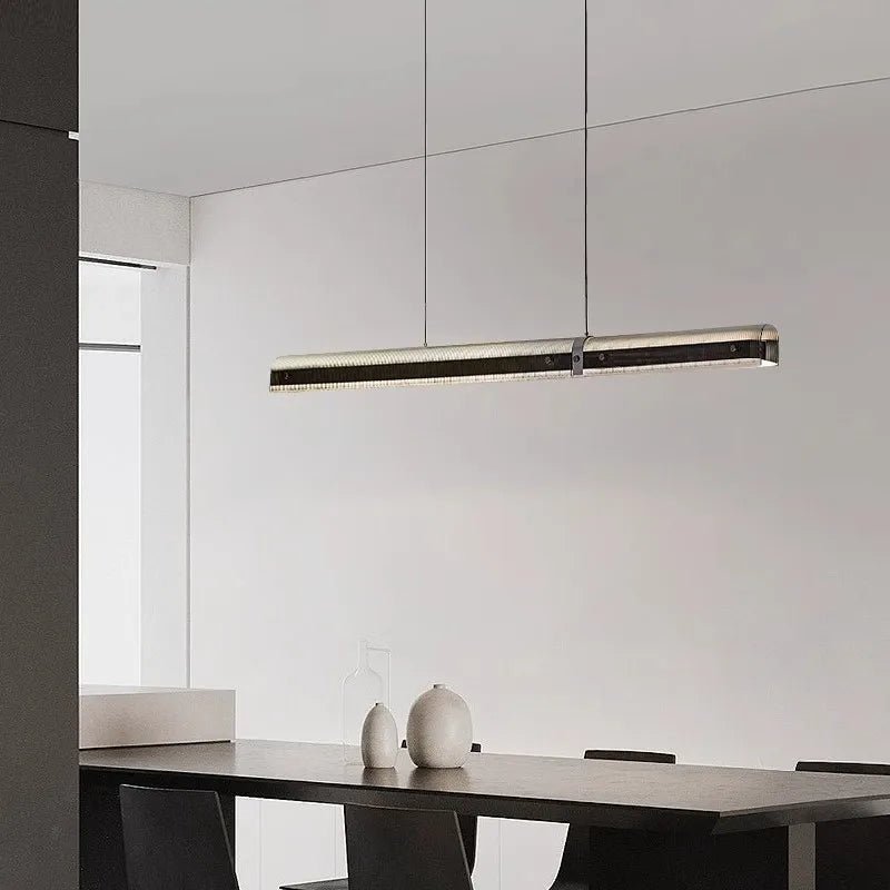 Luxury Italian Long Table Tunnel Style LED Chandelier - Hans Lumiere