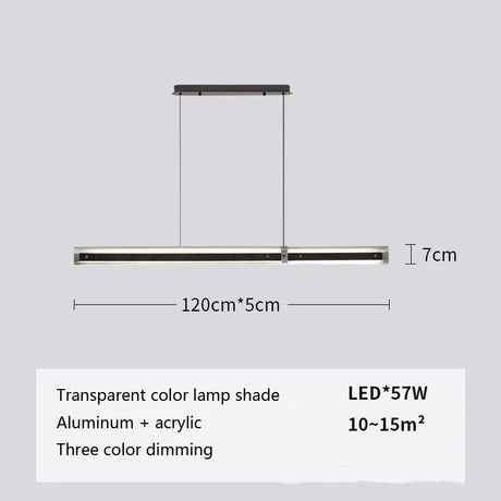 Luxury Italian Long Table Tunnel Style LED Chandelier - Hans Lumiere