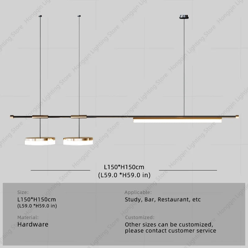 Luxury Kitchen Island Ceiling Hanging Lamp - Hans Lumiere
